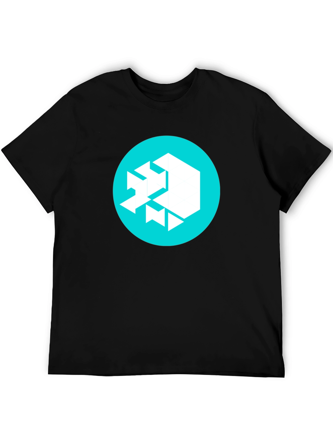 Abstract Logo Graphic Tee - Mens Black T-Shirt