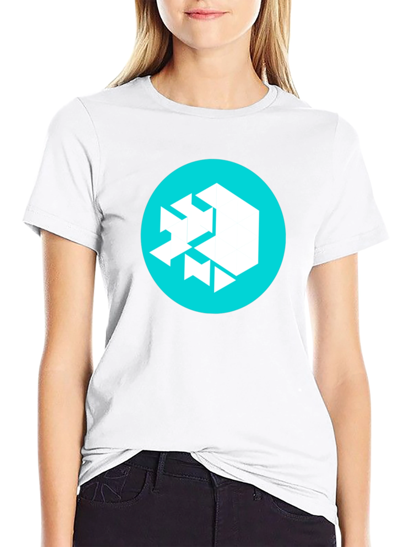 Abstract Logo Graphic Tee - Mens Black T-Shirt