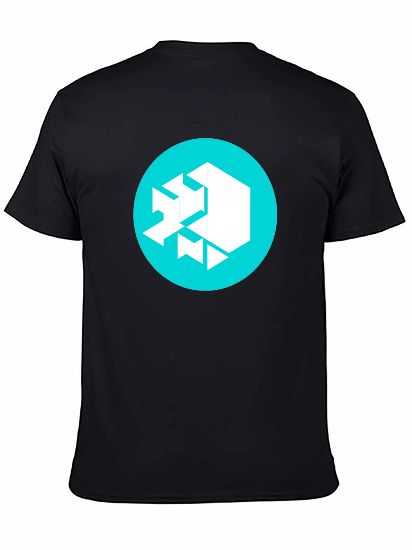 Abstract Logo Graphic Tee - Mens Black T-Shirt