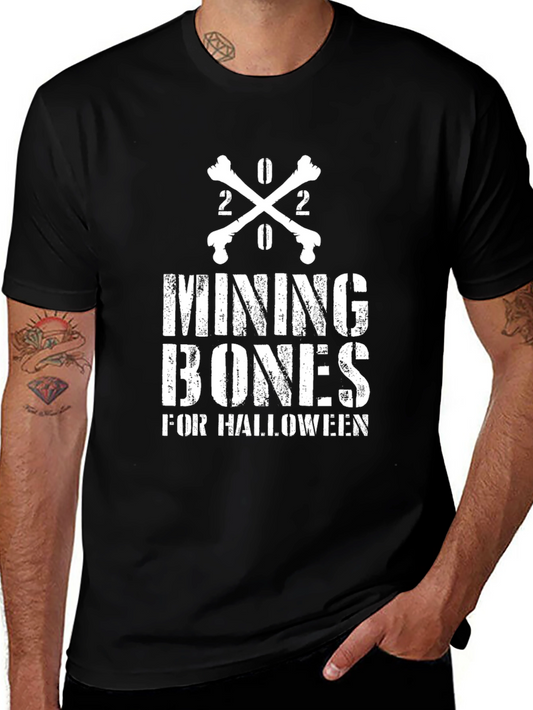 Mining Bones Halloween Graphic Tee