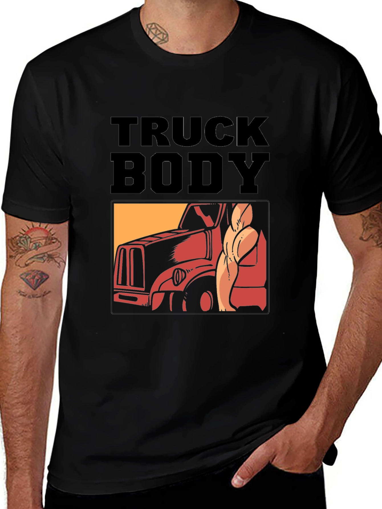 Truck Body Graphic Tee - Black