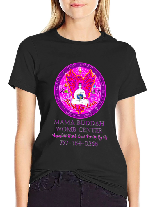 Mama Buddah Womb Center Graphic T-Shirt
