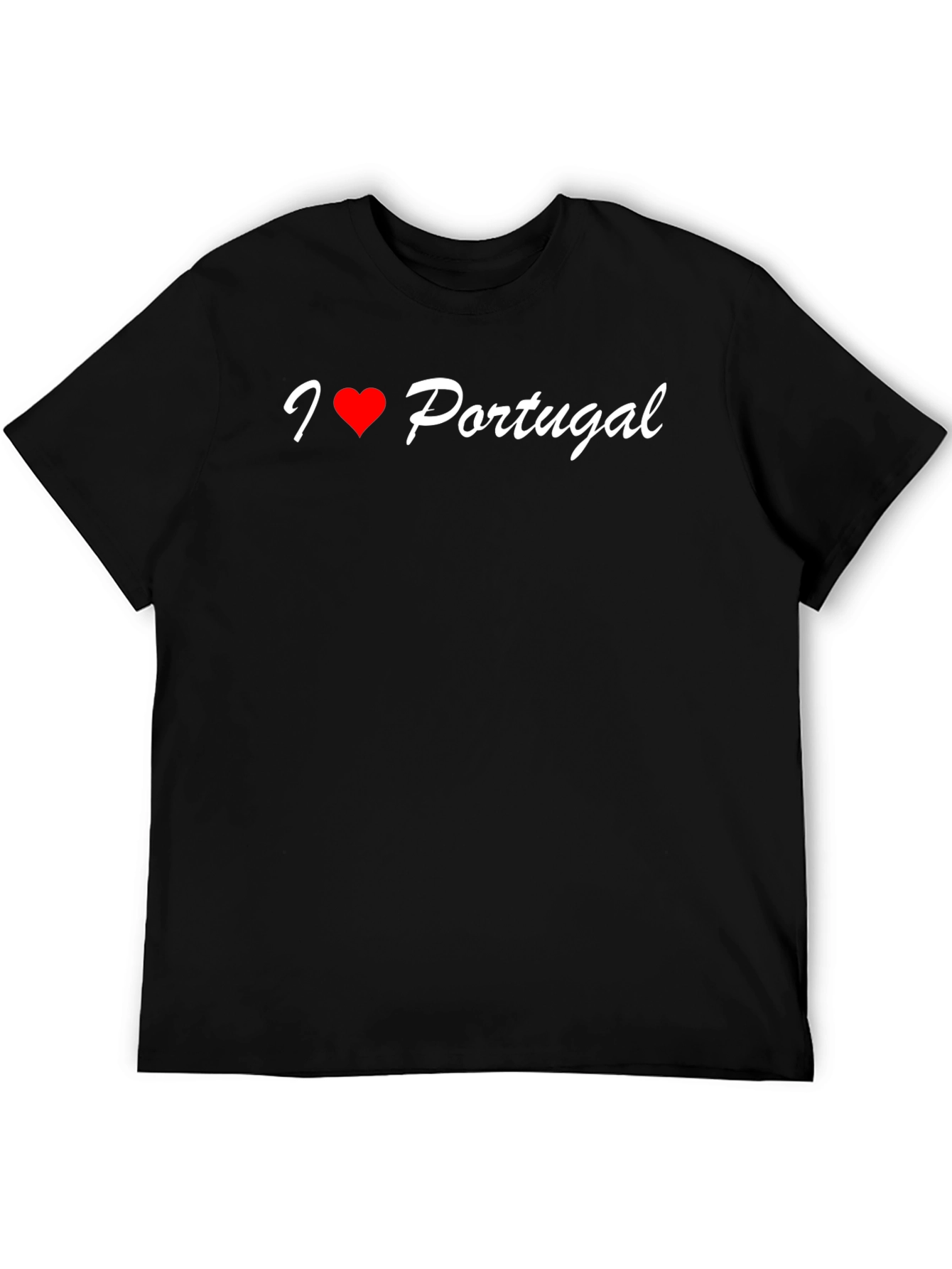 I Love Portugal Black T-Shirt