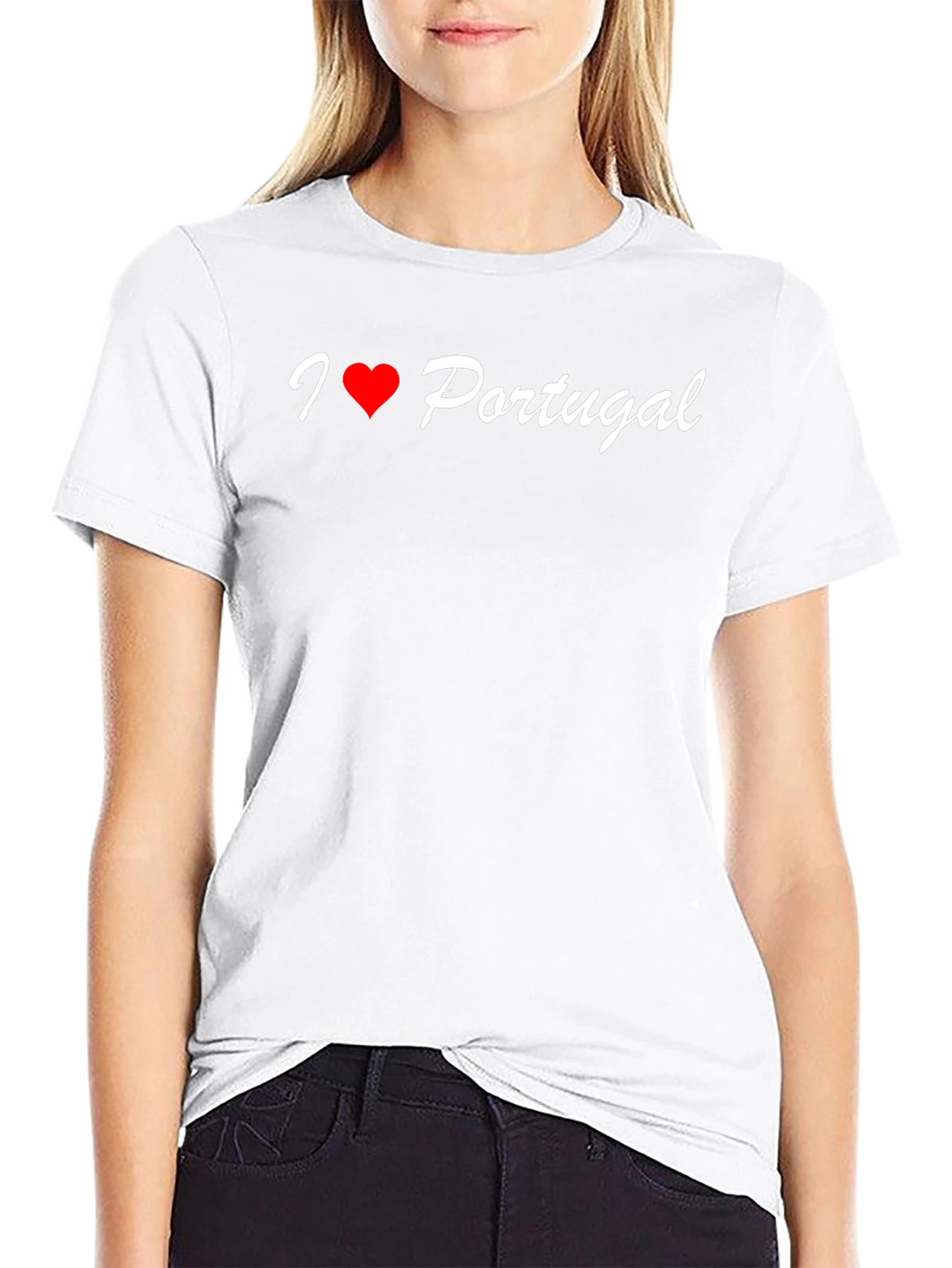 I Love Portugal Black T-Shirt