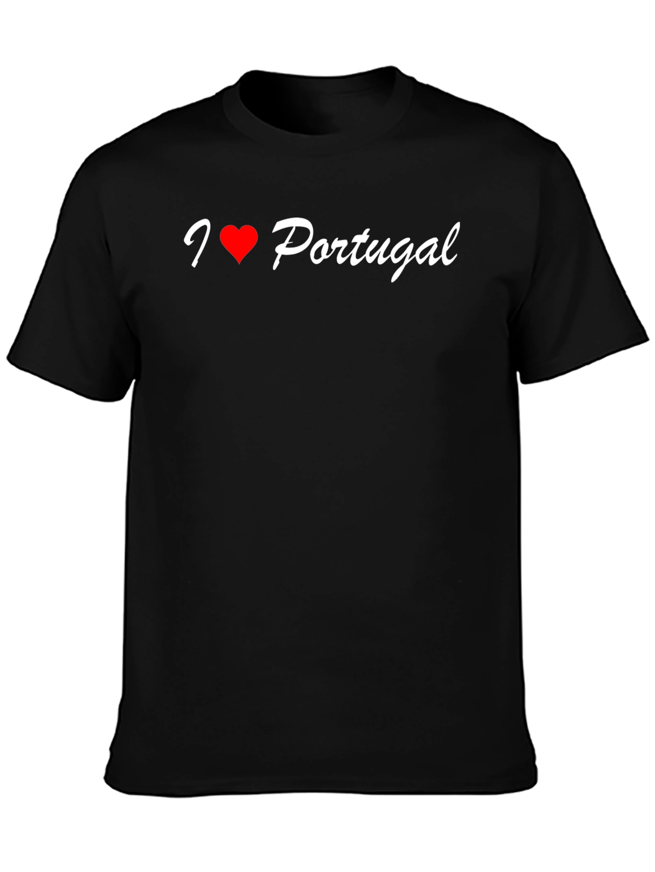 I Love Portugal Black T-Shirt