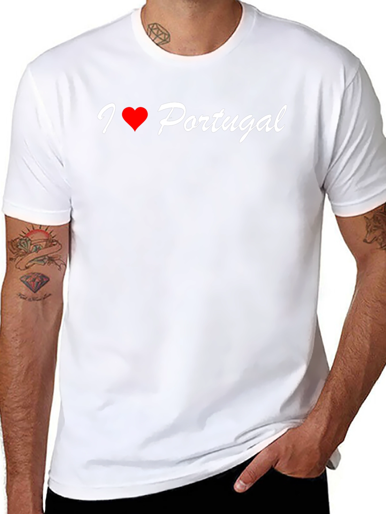 I Love Portugal Black T-Shirt