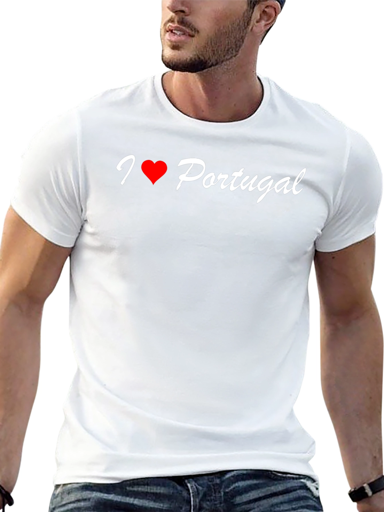 I Love Portugal Black T-Shirt