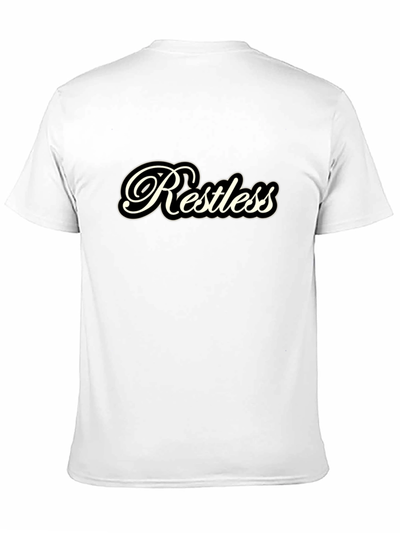 Restless Graphic Tee - Black Casual T-Shirt