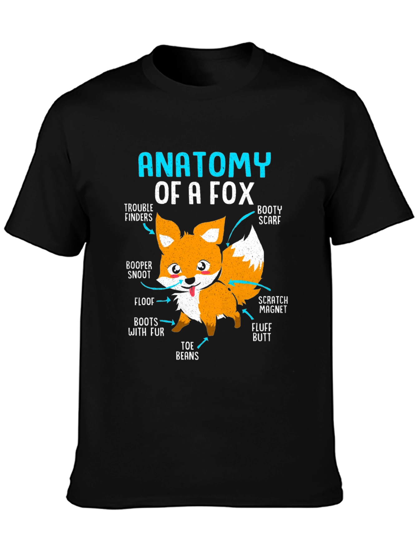 Anatomy of a Fox T-Shirt - Funny Animal Tee
