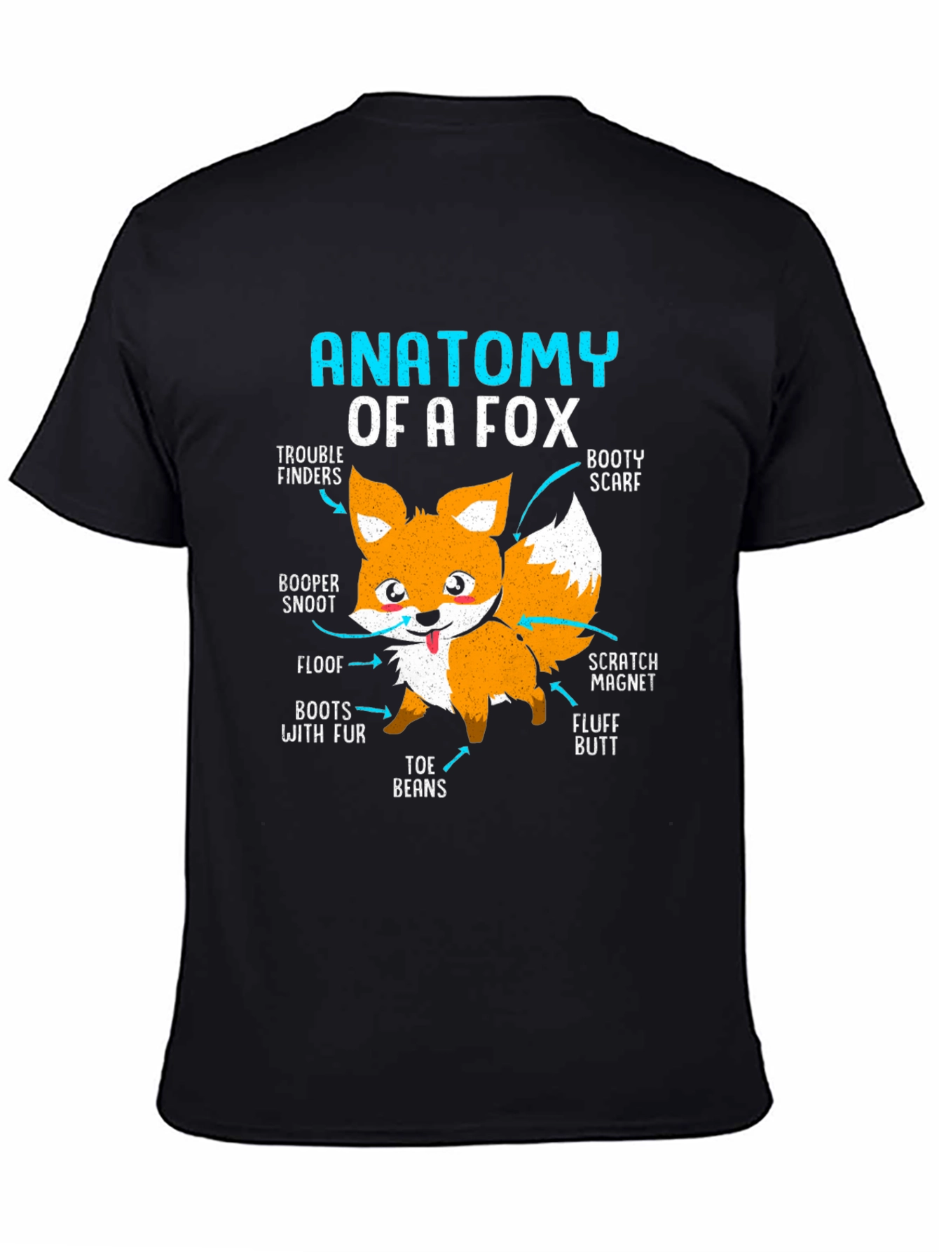 Anatomy of a Fox T-Shirt - Funny Animal Tee