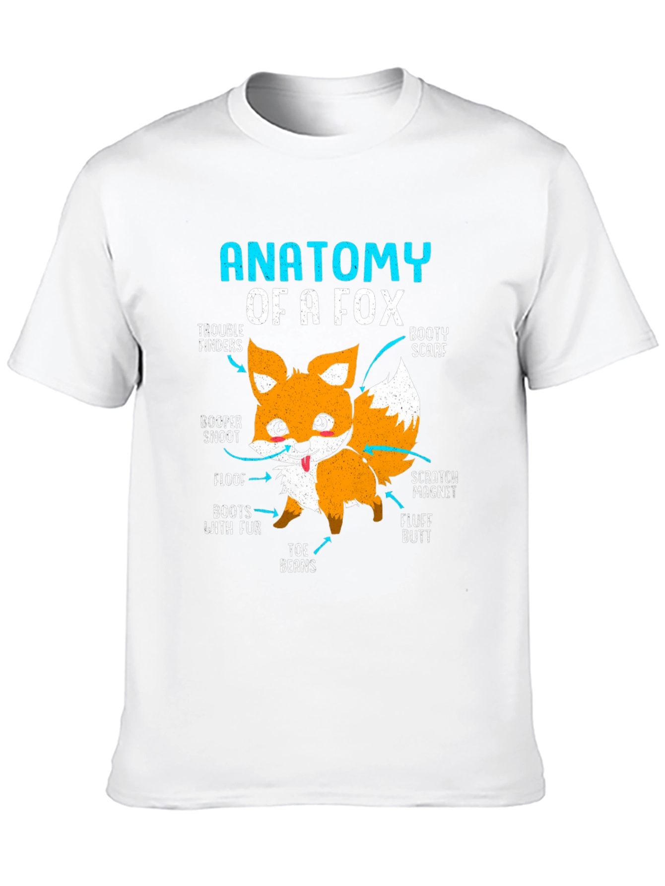 Anatomy of a Fox T-Shirt - Funny Animal Tee