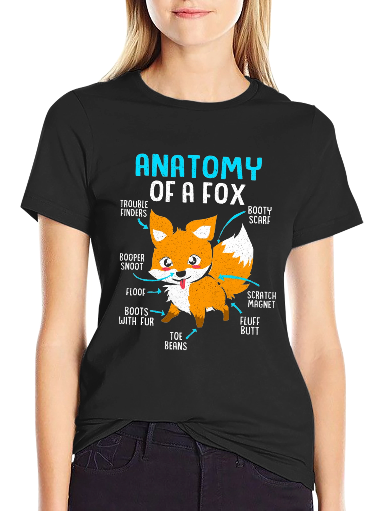 Anatomy of a Fox T-Shirt - Funny Animal Tee
