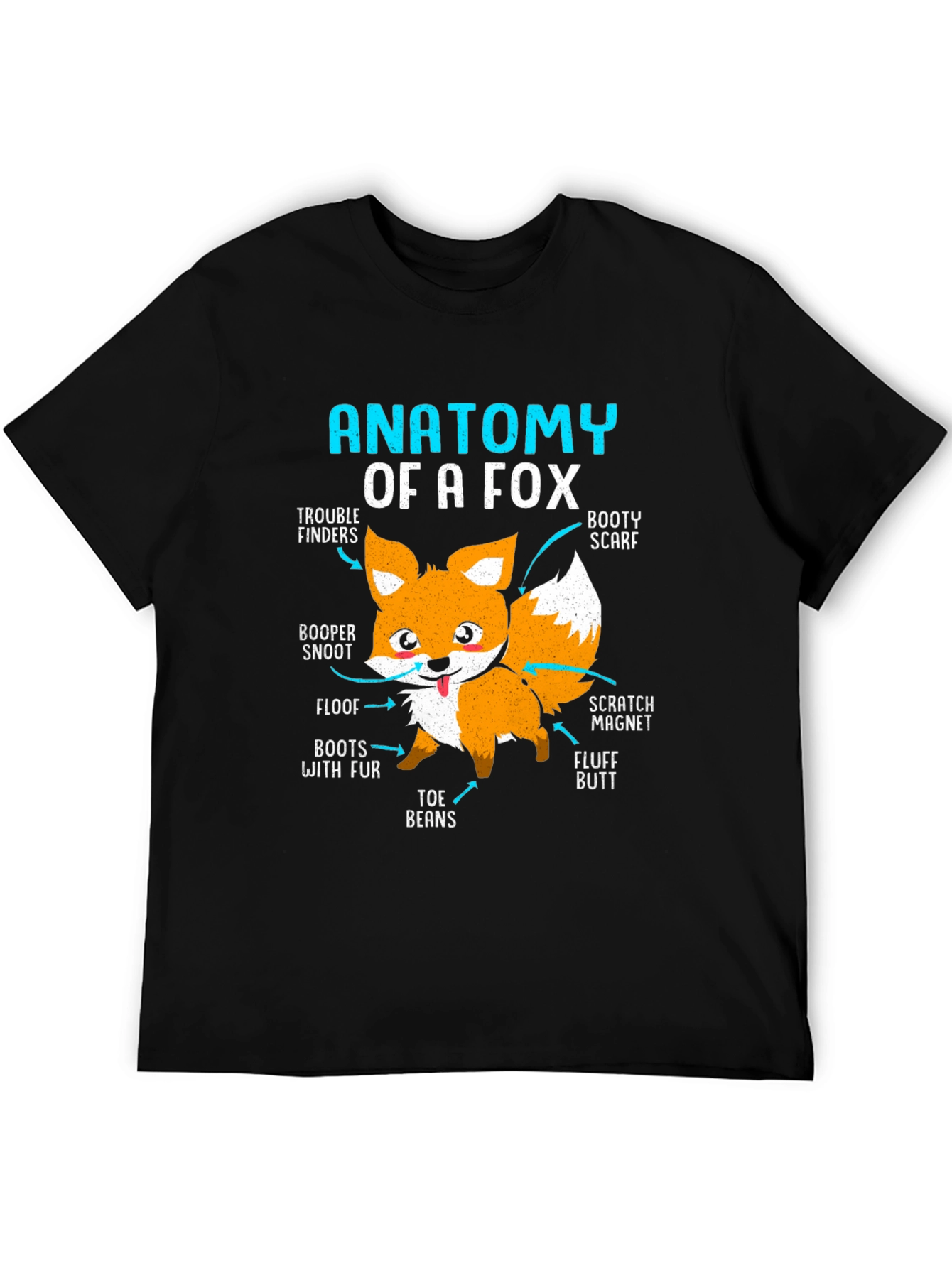 Anatomy of a Fox T-Shirt - Funny Animal Tee