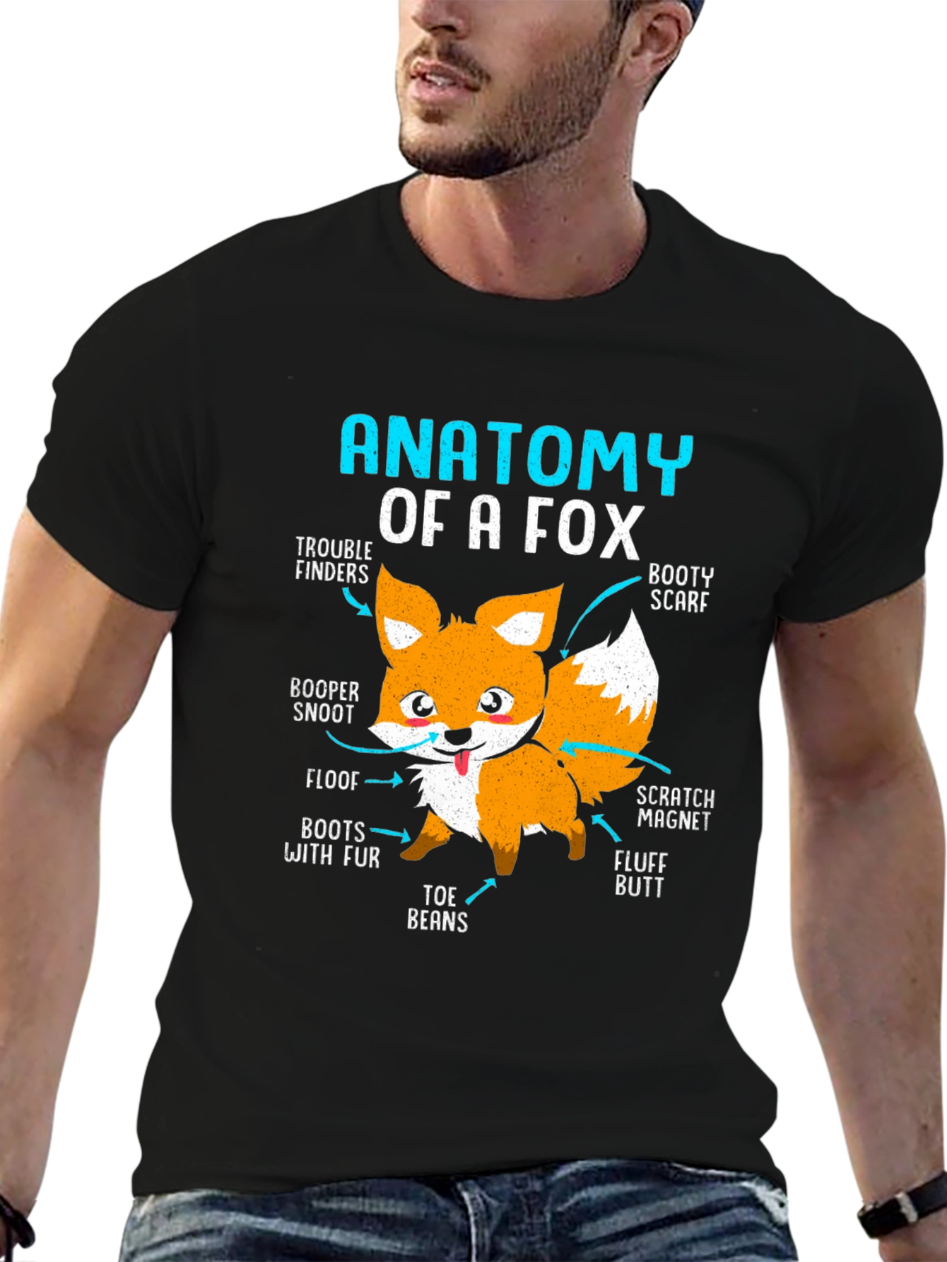 Anatomy of a Fox T-Shirt - Funny Animal Tee