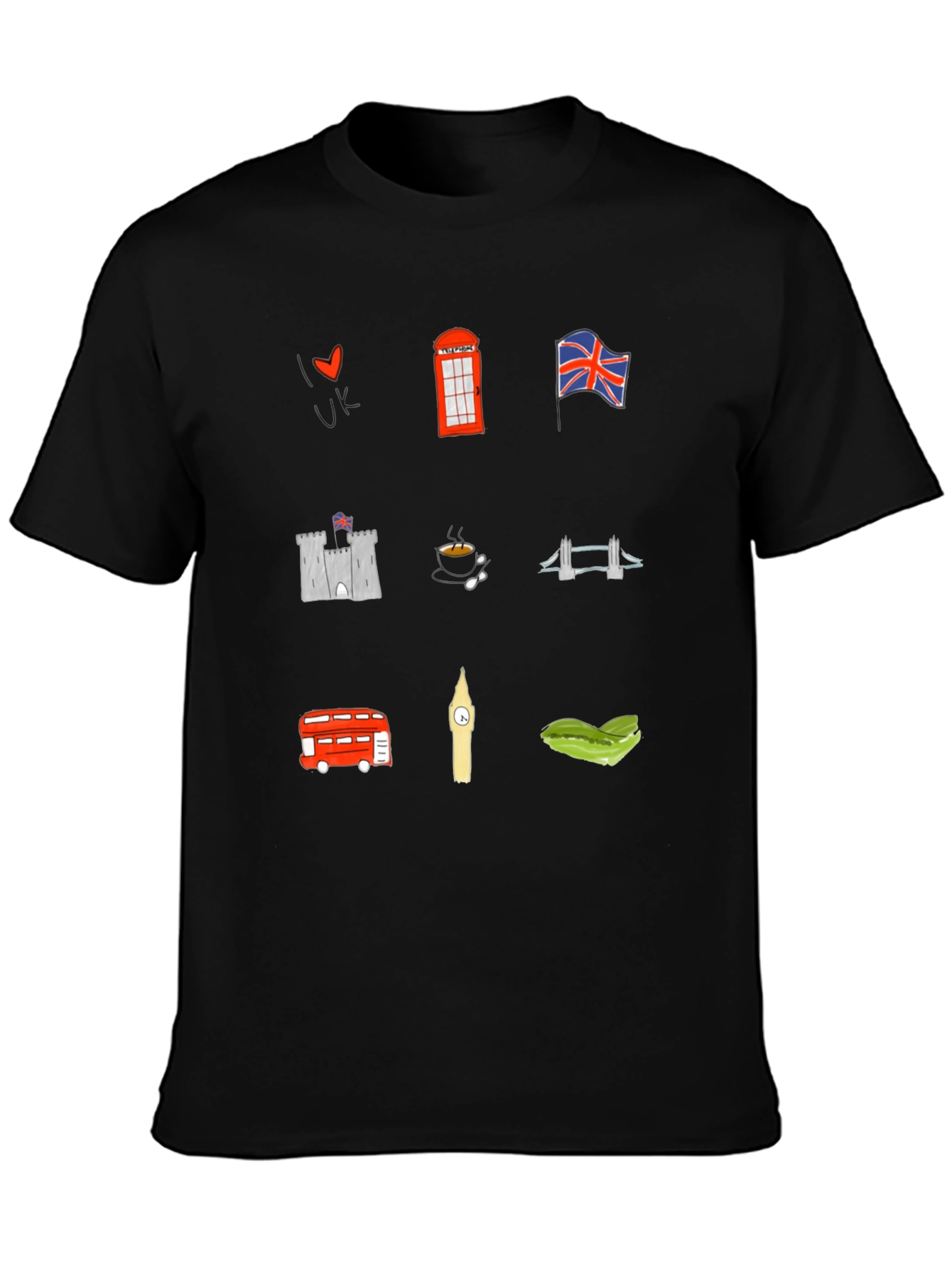 London UK Souvenir Graphic Print Tee