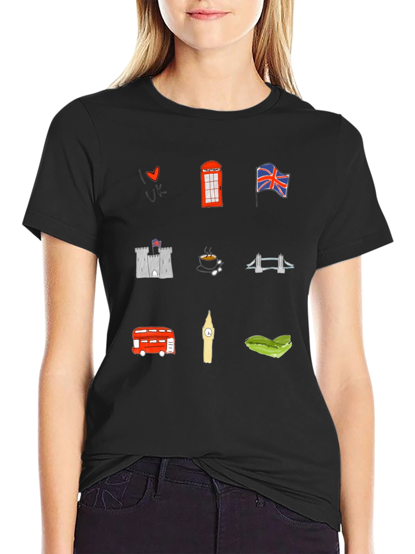 London UK Souvenir Graphic Print Tee