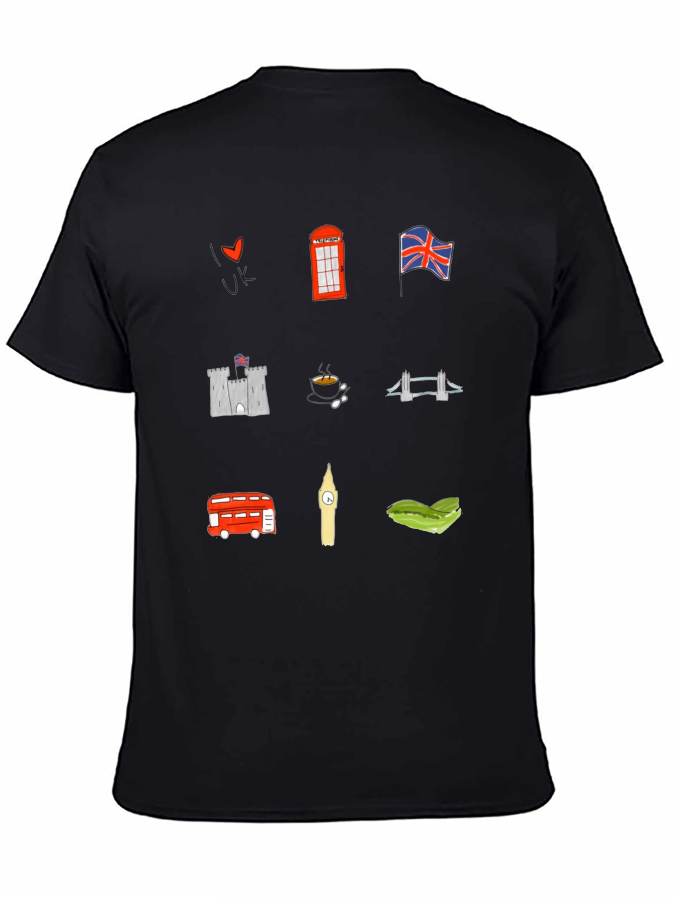 London UK Souvenir Graphic Print Tee