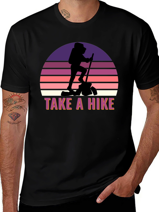 Take a Hike Graphic Tee - Black Casual Shirt