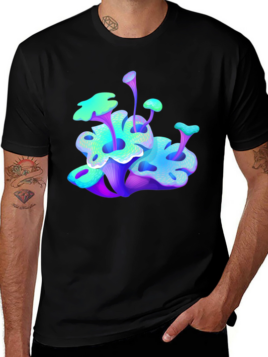 Vibrant Mushroom Graphic Tee