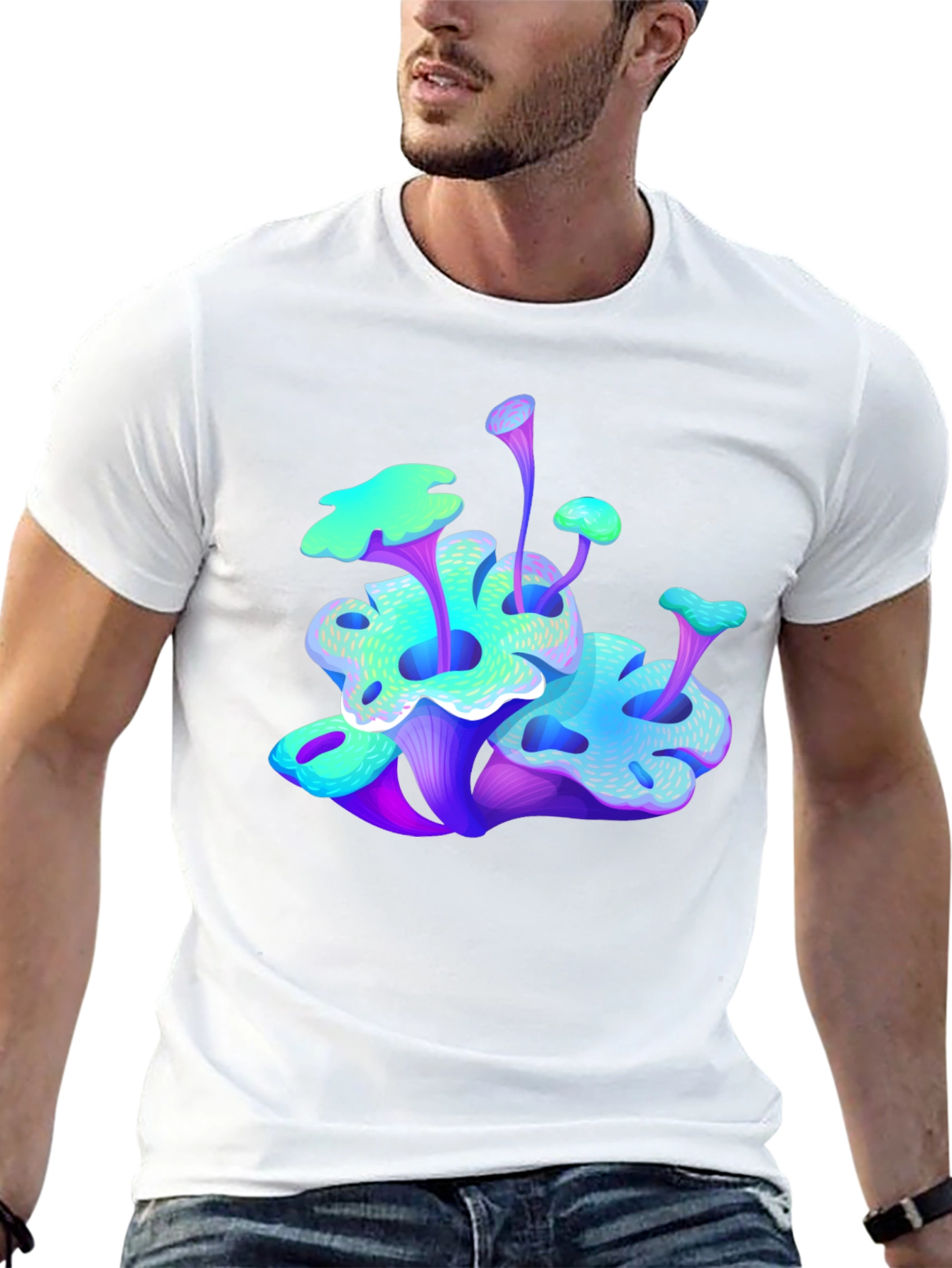 Vibrant Mushroom Graphic Tee