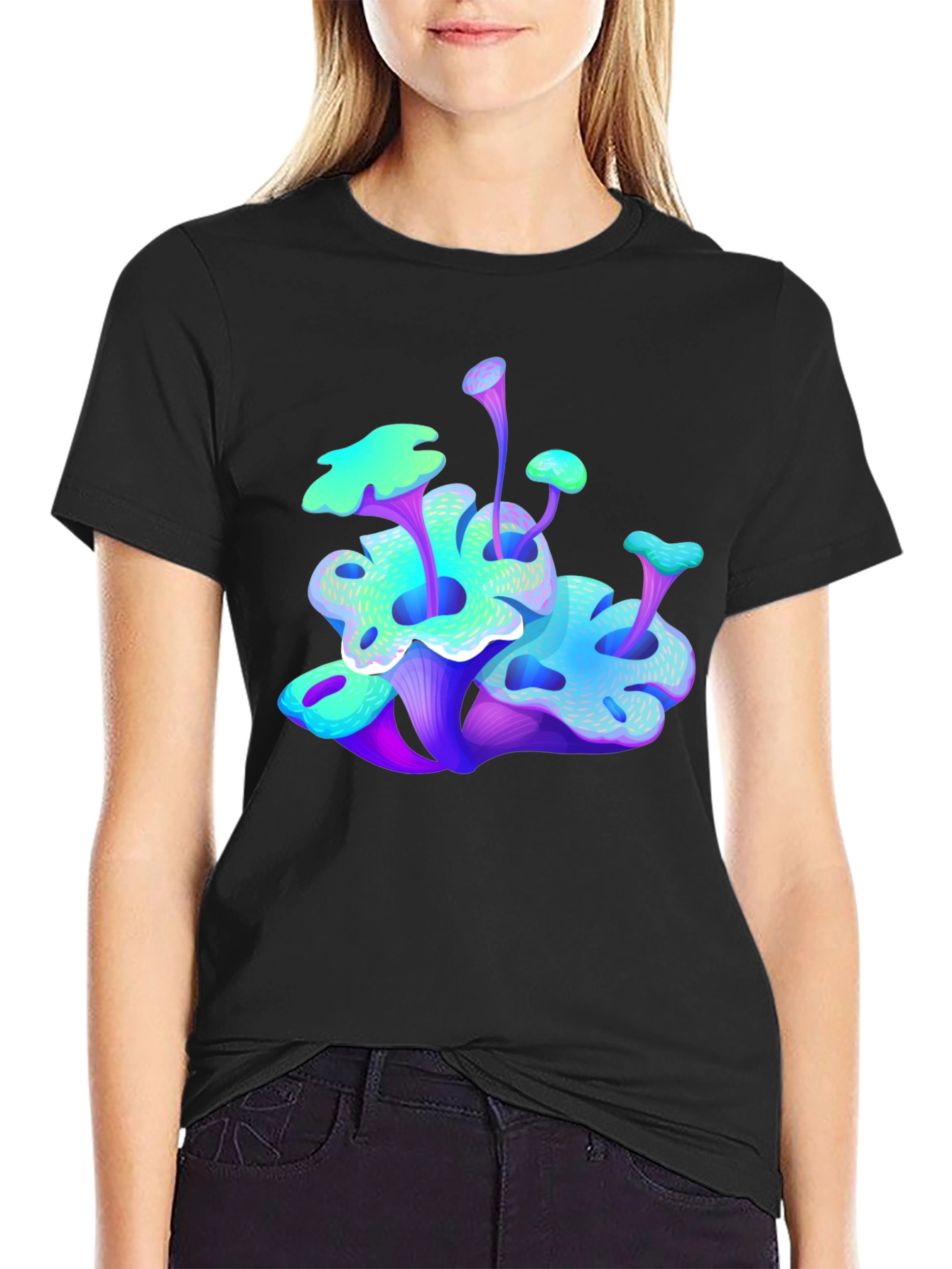 Vibrant Mushroom Graphic Tee