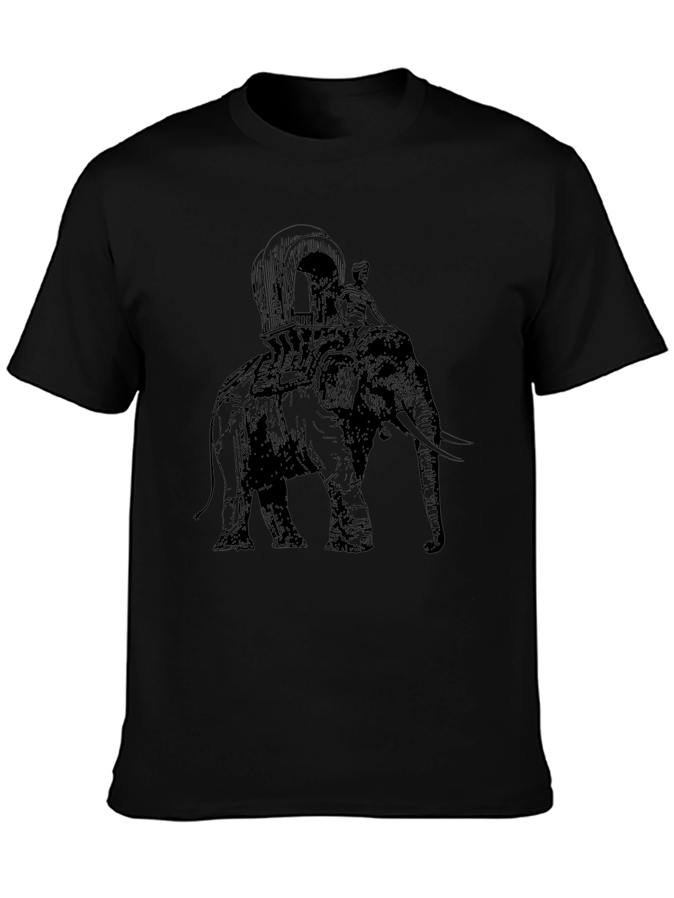 Elephant Carriage Graphic T-Shirt