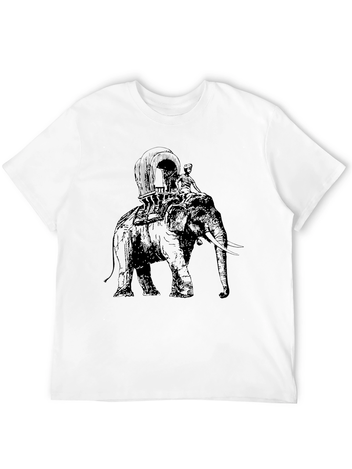 Elephant Carriage Graphic T-Shirt