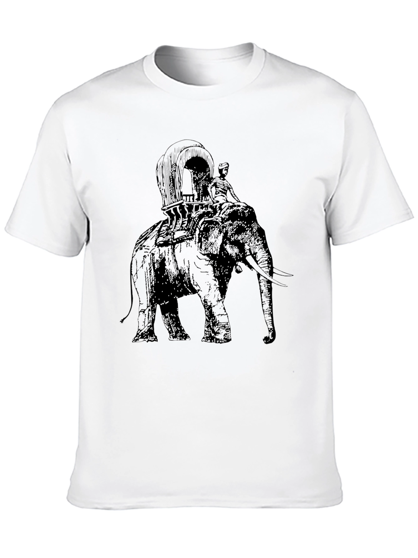 Elephant Carriage Graphic T-Shirt