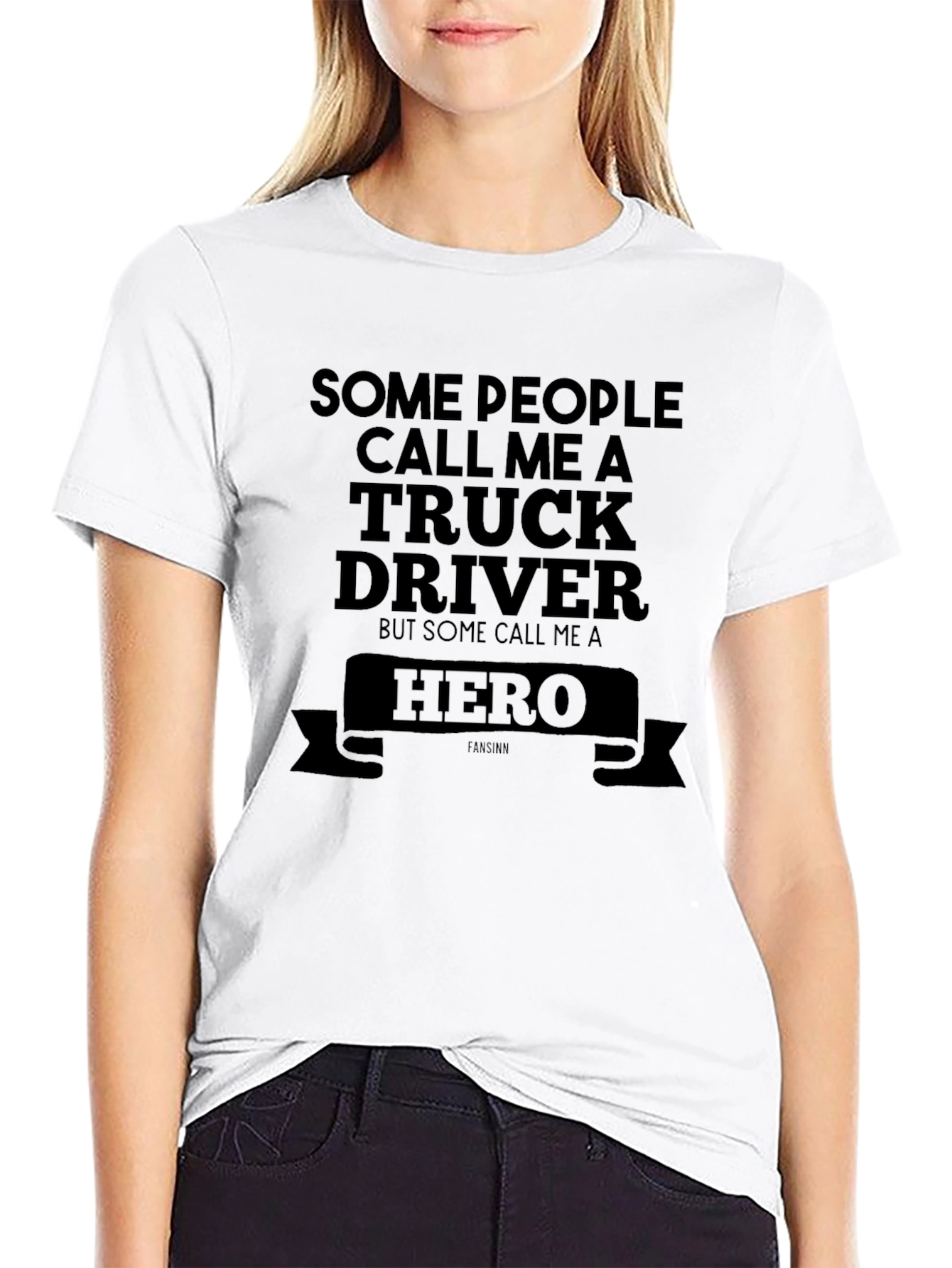 Truck Driver Hero T-Shirt - Black