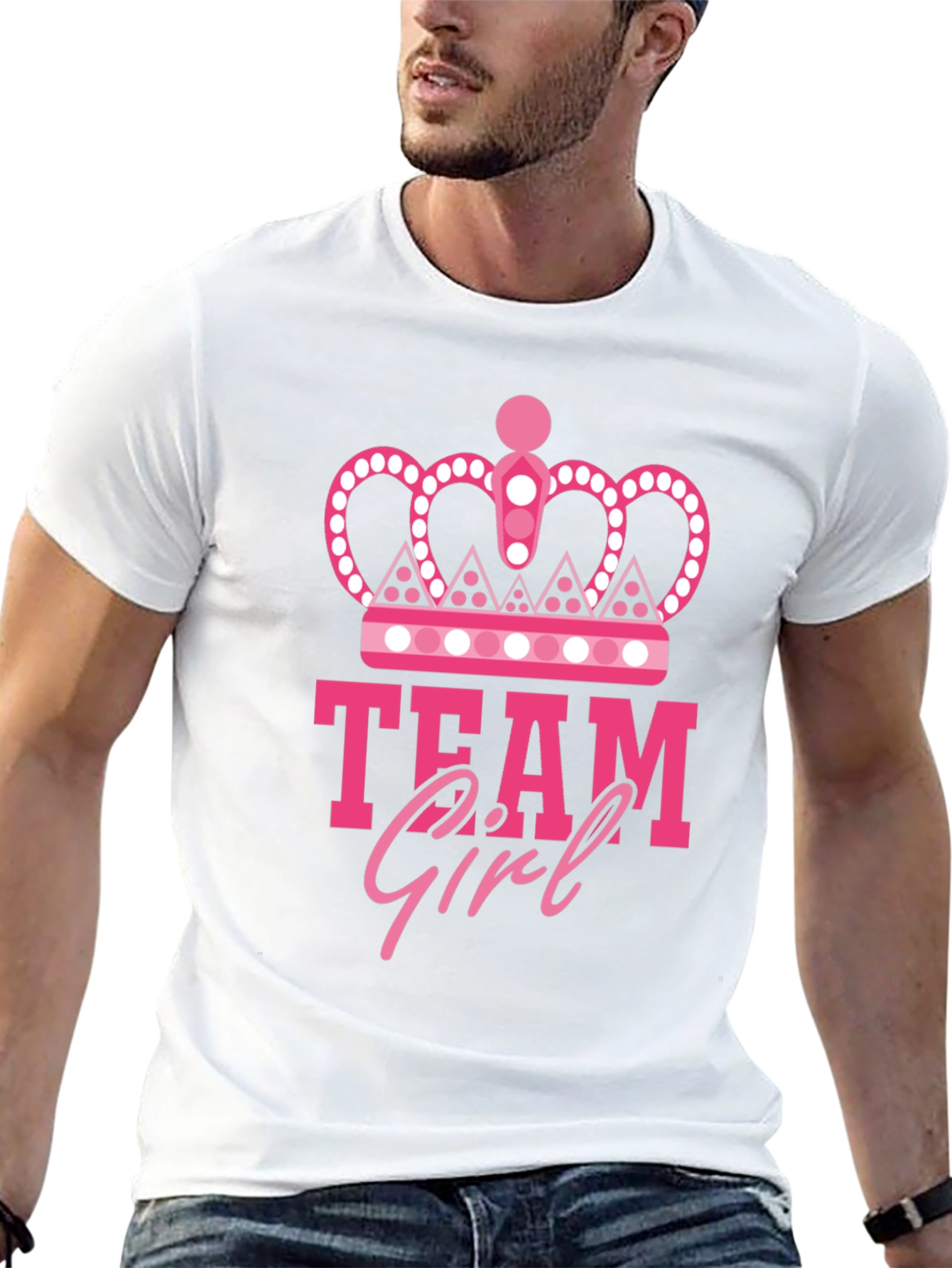 Team Girl Graphic Tee - Baby Shower Gender Reveal
