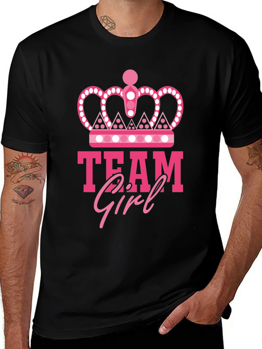 Team Girl Graphic Tee - Baby Shower Gender Reveal