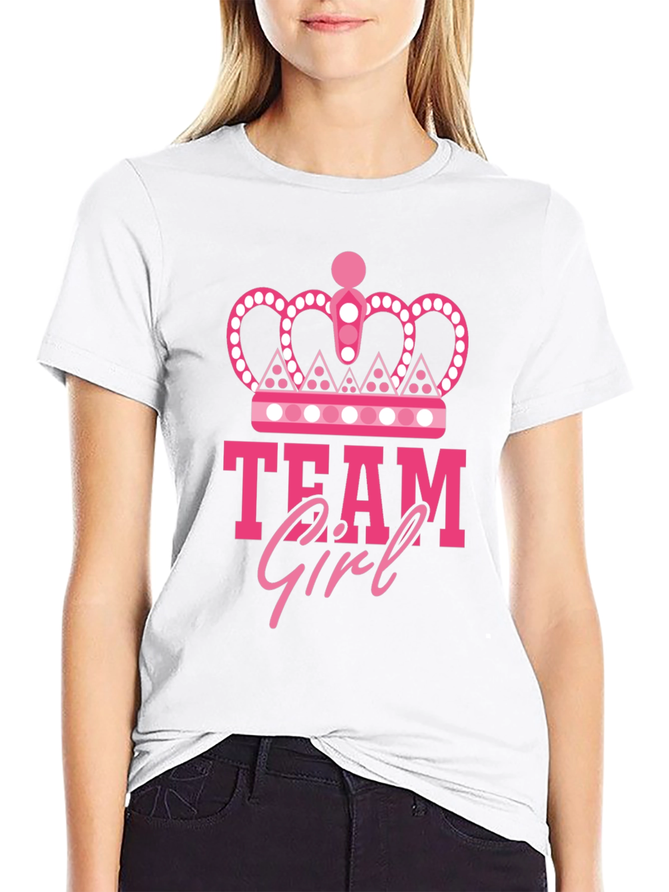 Team Girl Graphic Tee - Baby Shower Gender Reveal