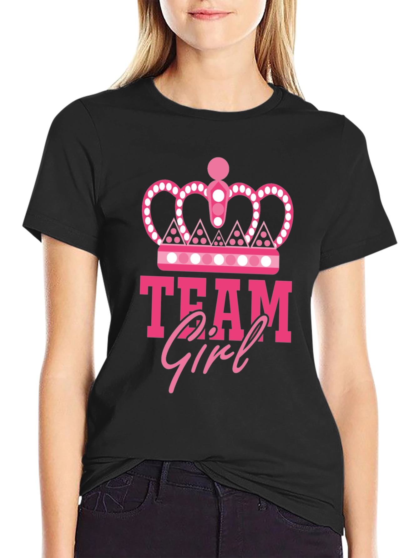 Team Girl Graphic Tee - Baby Shower Gender Reveal