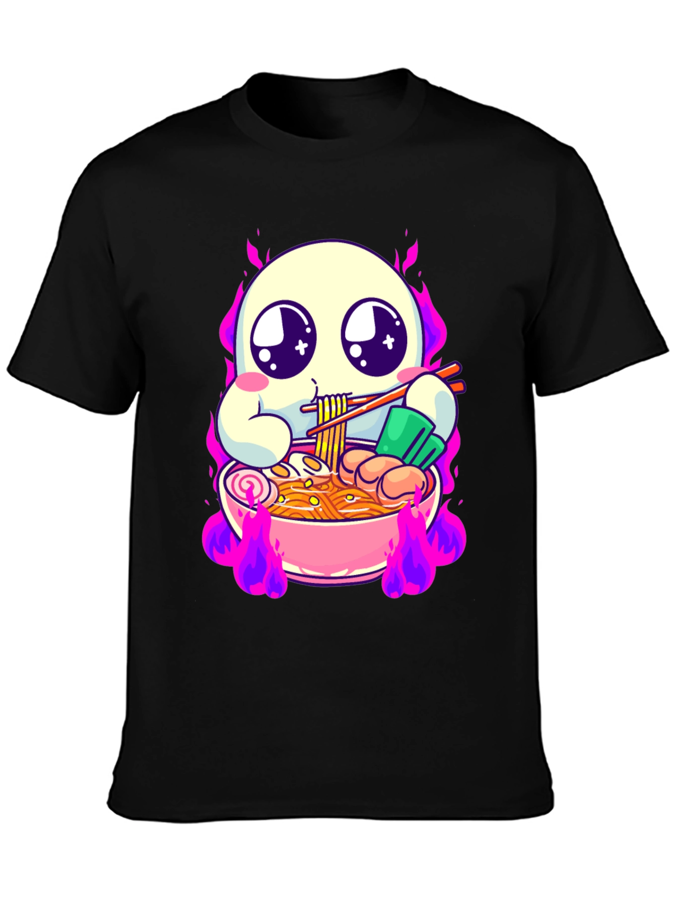 Kawaii Ramen Ghost Graphic Tee