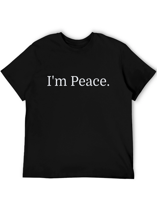 Im Peace Black Graphic Tee