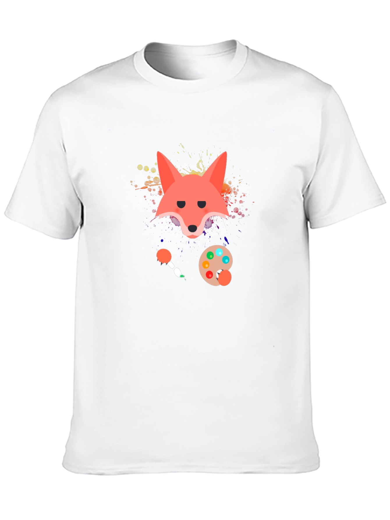 Fox Artist Graphic Print T-Shirt