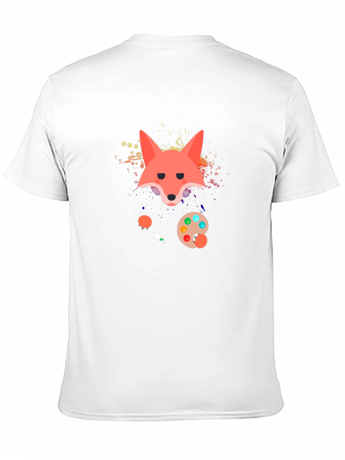 Fox Artist Graphic Print T-Shirt