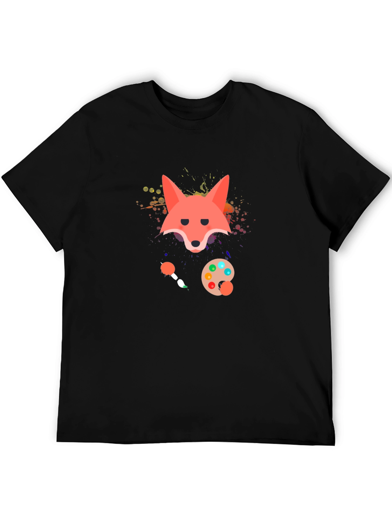 Fox Artist Graphic Print T-Shirt