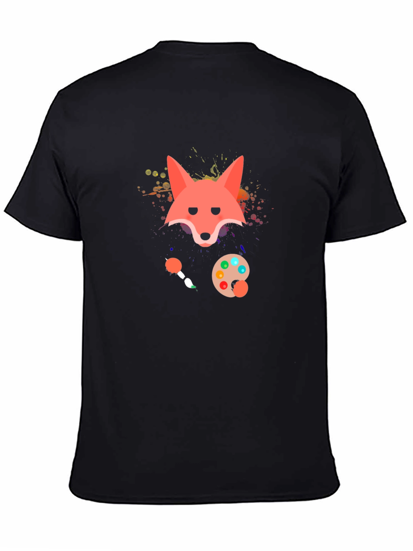 Fox Artist Graphic Print T-Shirt