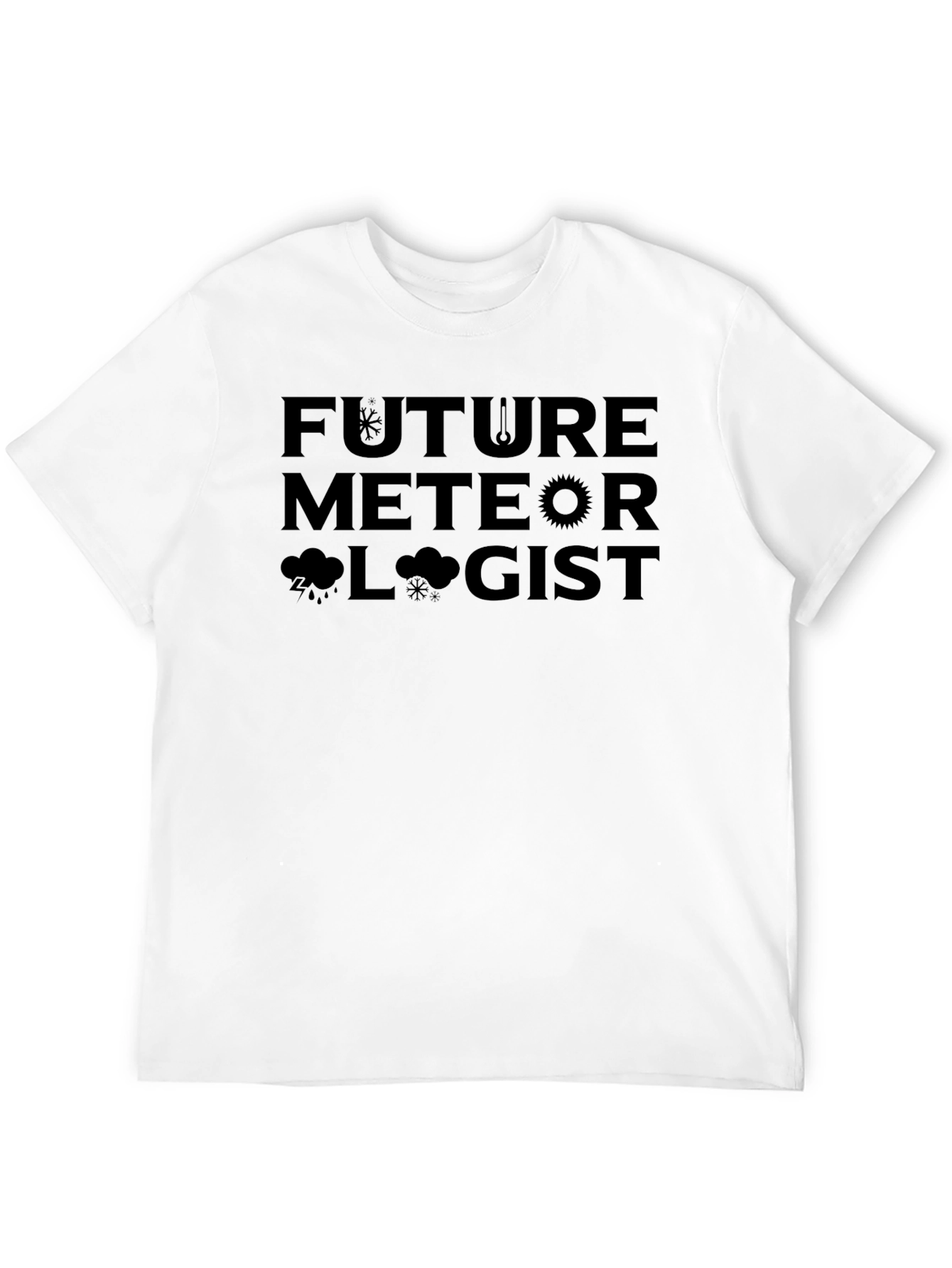 Future Meteorologist Black T-Shirt