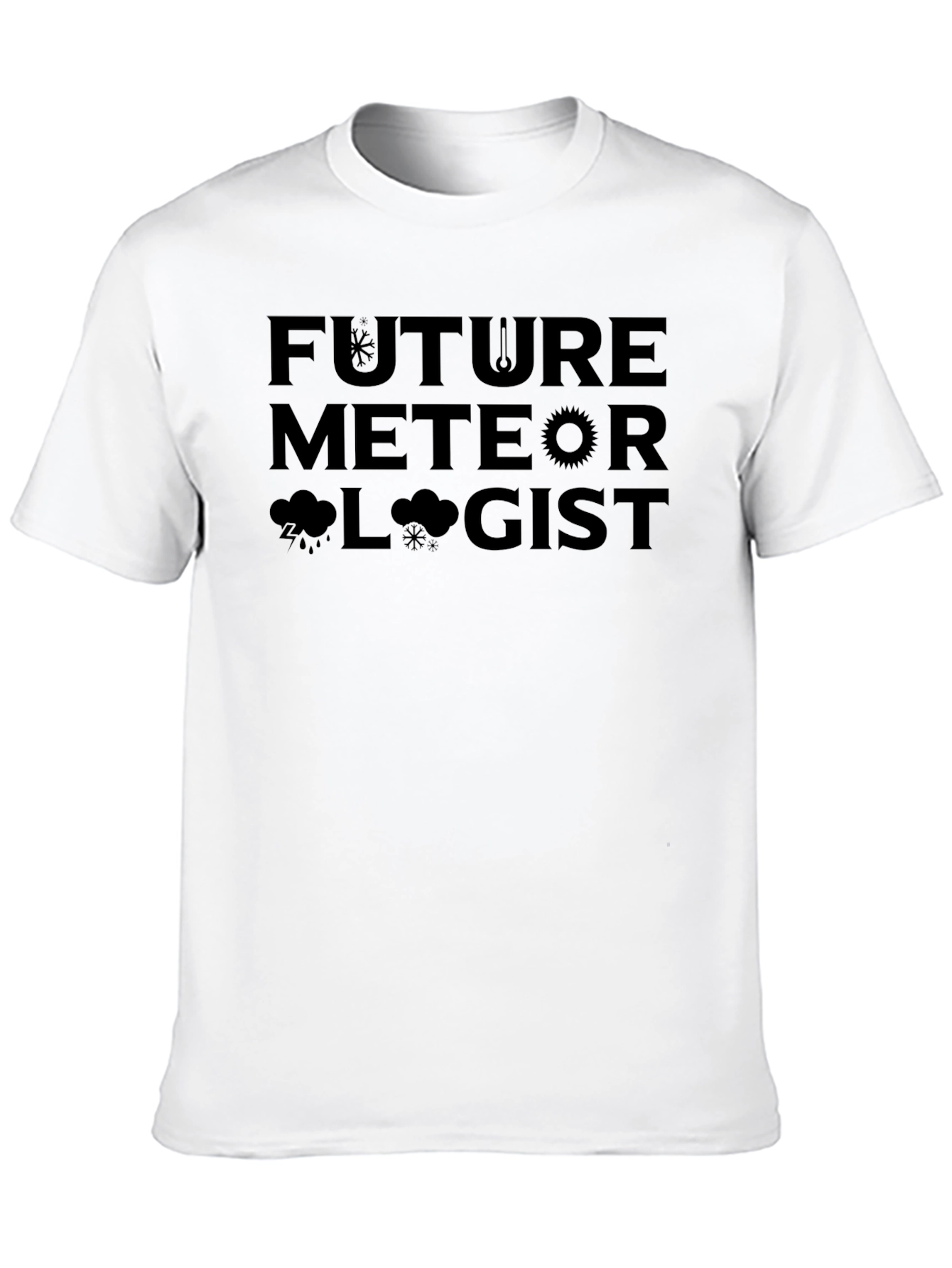 Future Meteorologist Black T-Shirt