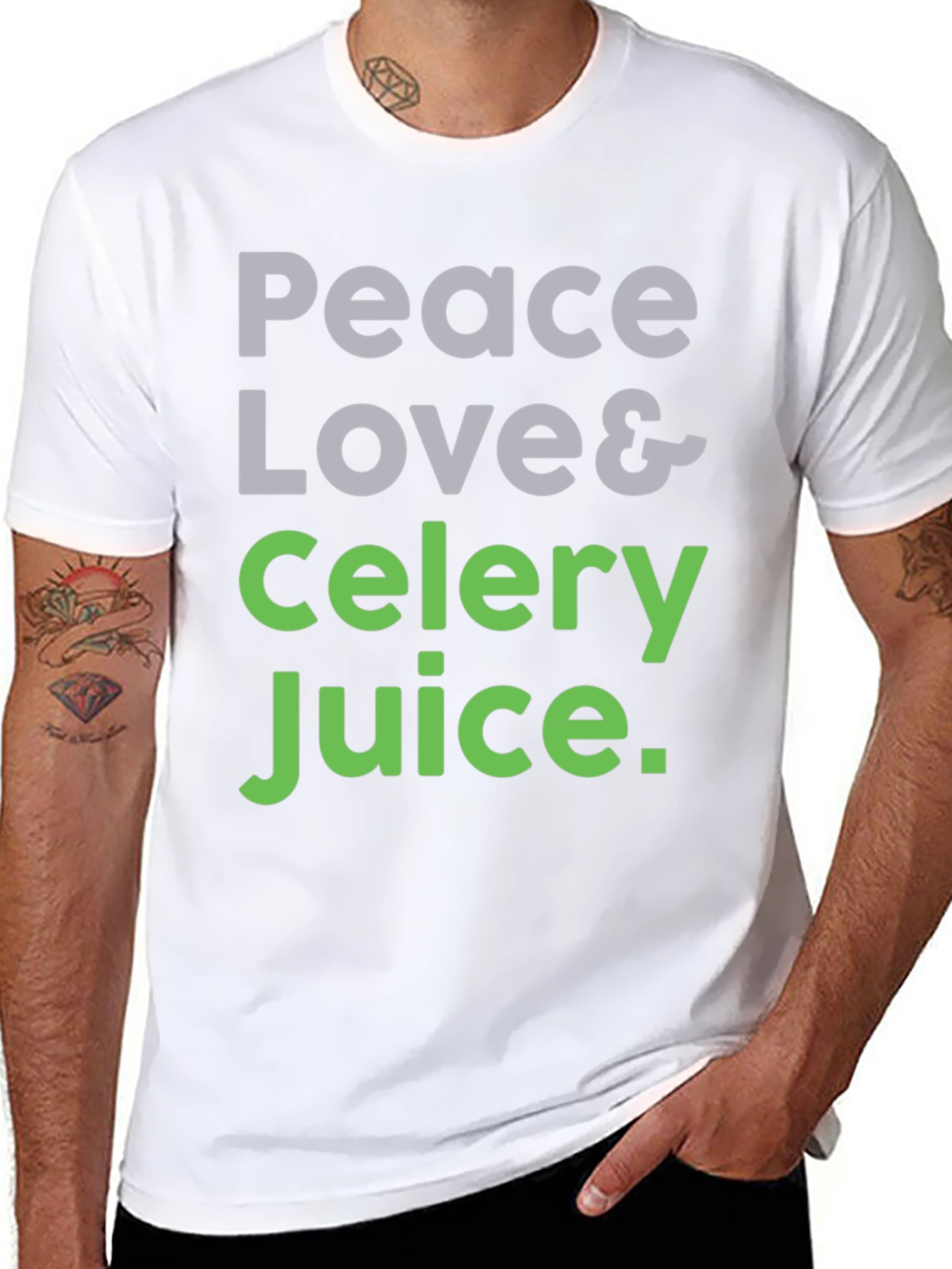 Peace Love & Celery Juice Graphic Tee