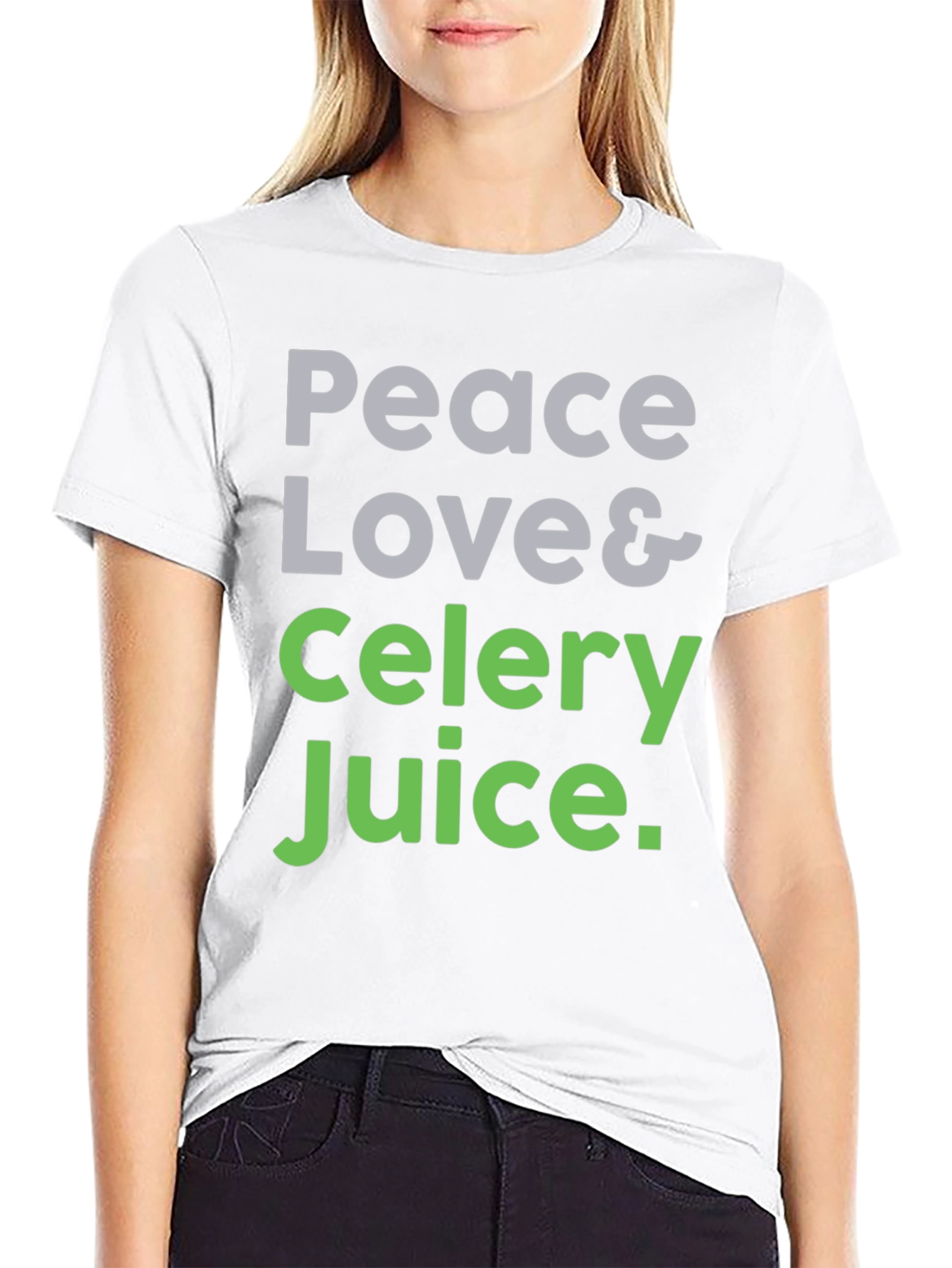 Peace Love & Celery Juice Graphic Tee