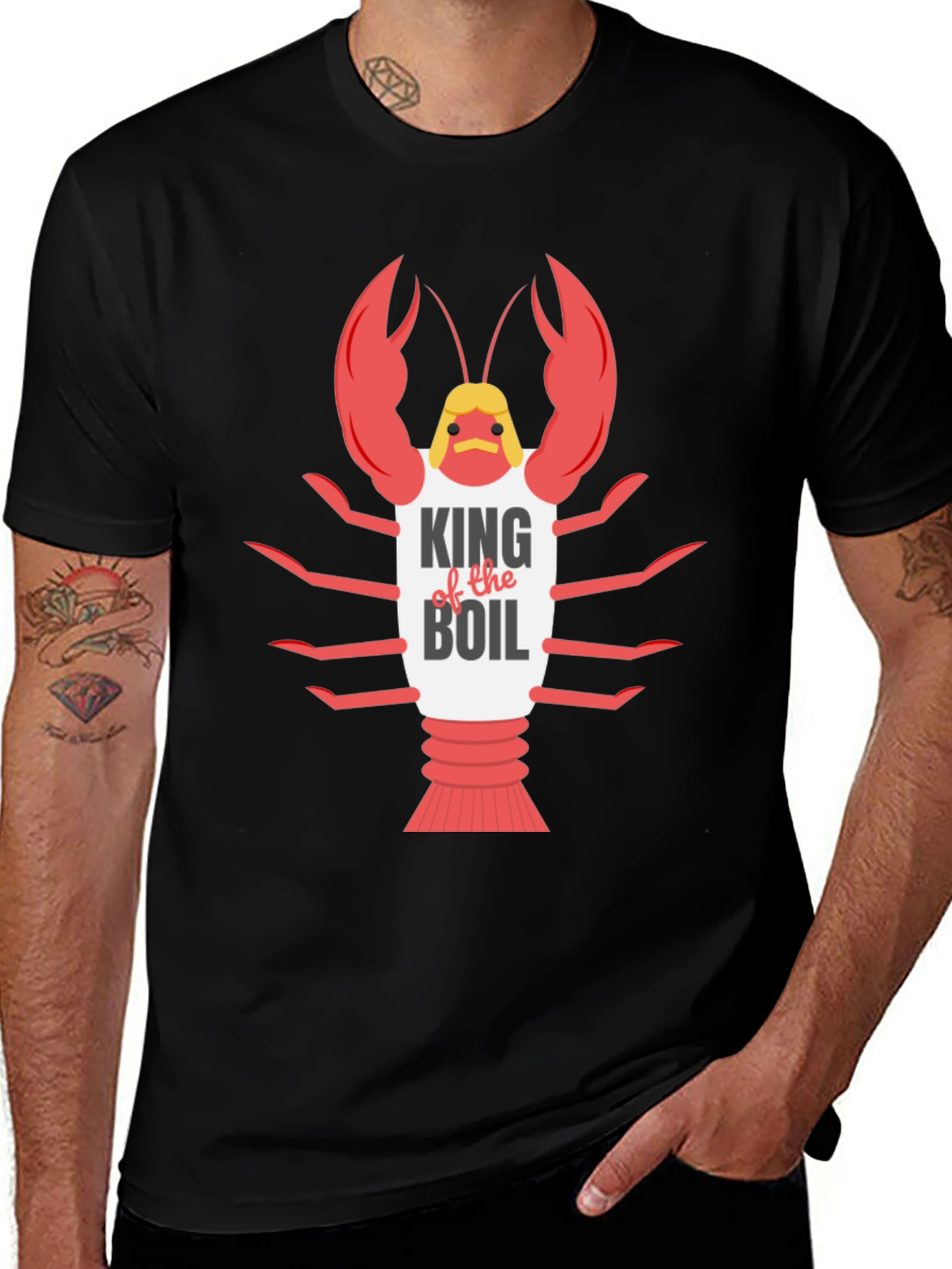 King of the Boil T-Shirt Crawfish Tee