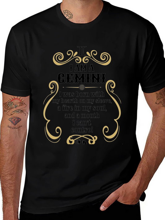 Gemini Zodiac T-Shirt: I AM A GEMINI Graphic Tee