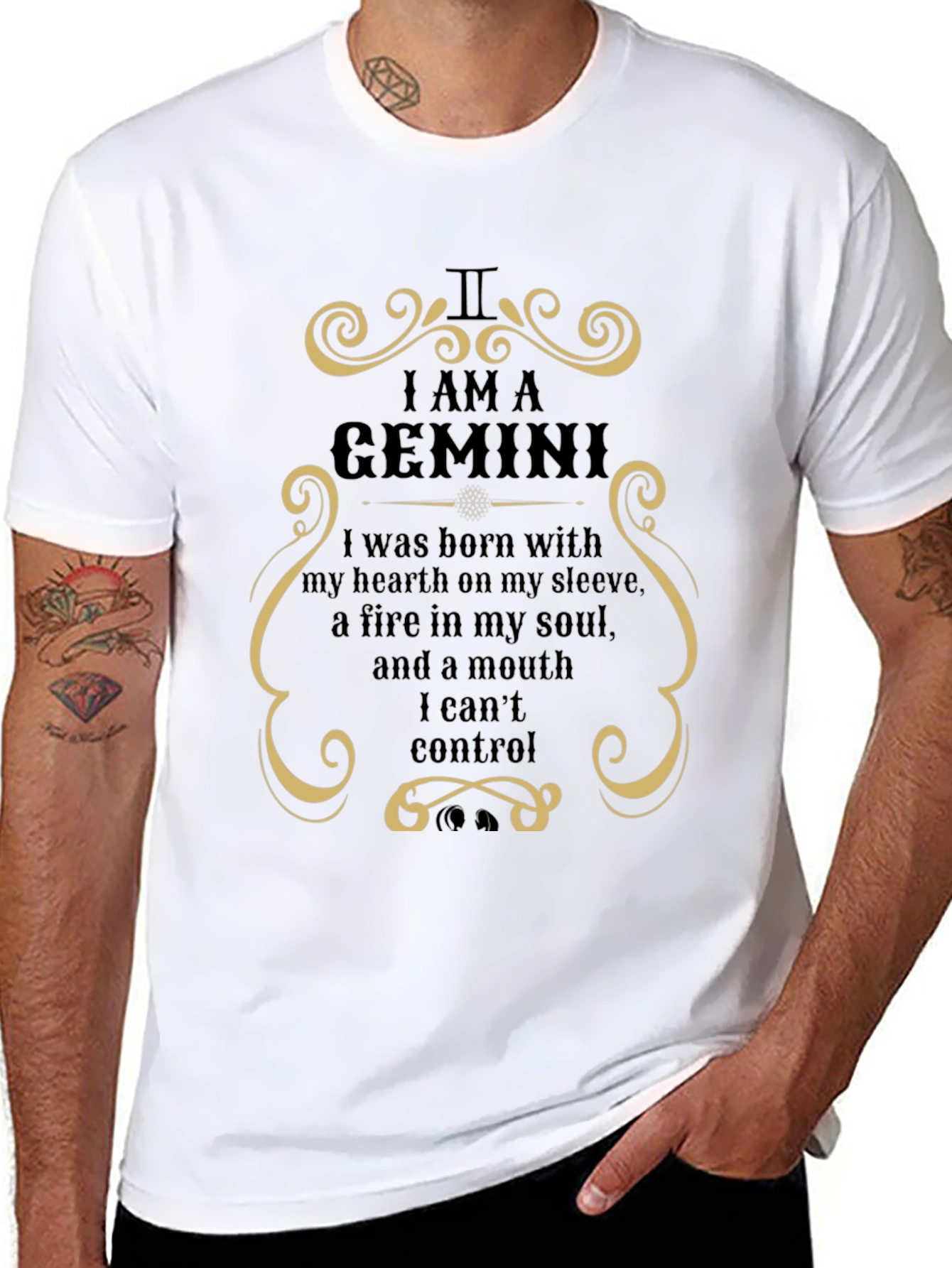 Gemini Zodiac T-Shirt: I AM A GEMINI Graphic Tee