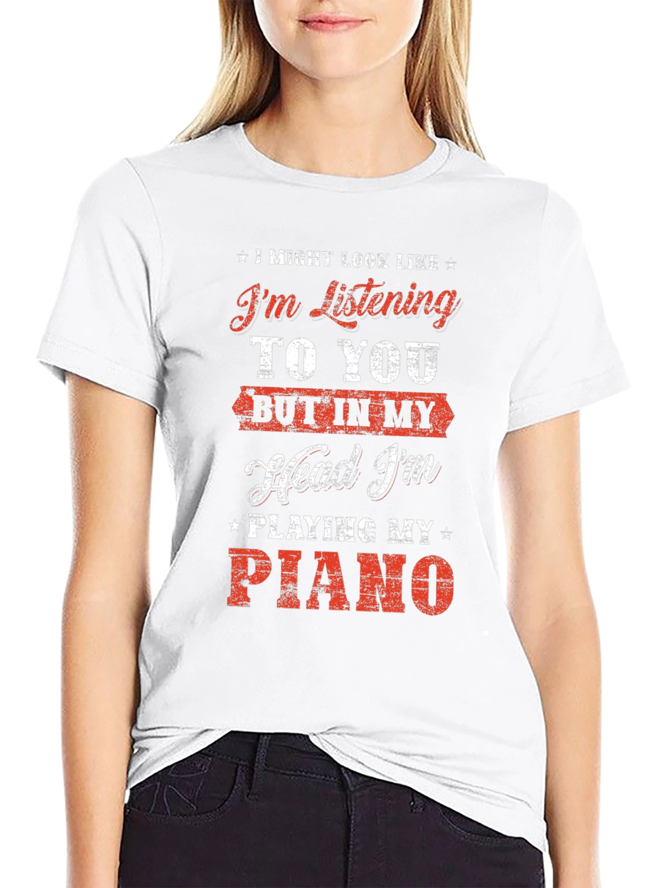 Piano Lover T-Shirt: Im Playing My Piano