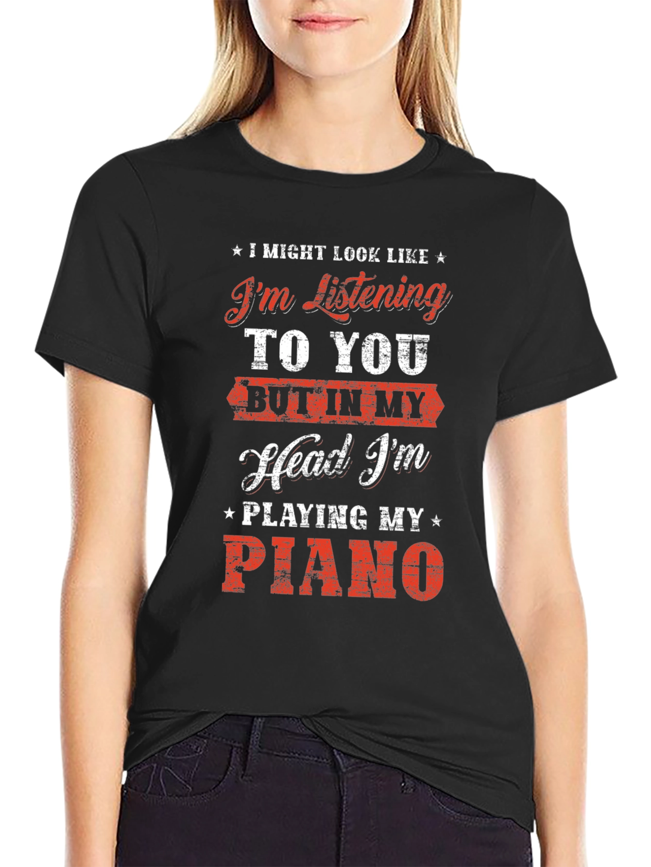 Piano Lover T-Shirt: Im Playing My Piano
