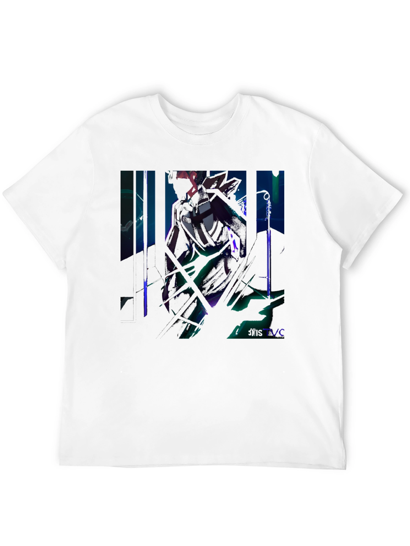 Edgy Knight Graphic Black Tee