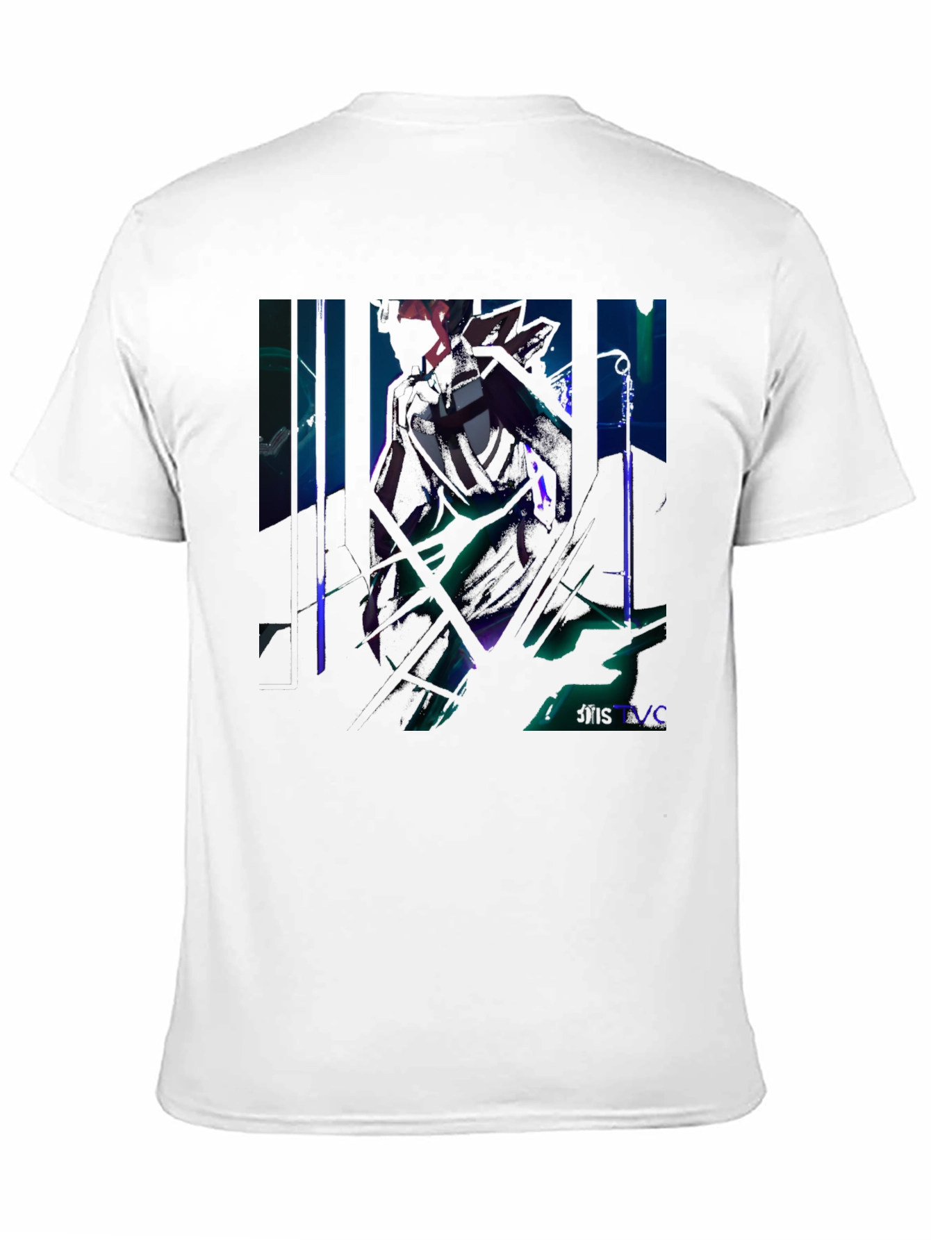 Edgy Knight Graphic Black Tee